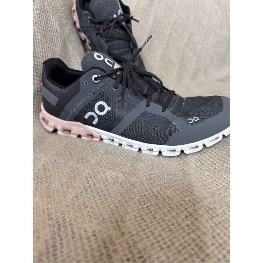 On Cloud Cloudflow Women's US 9 Running Shoes Gray/Rock/Rose Athletic Sneakers